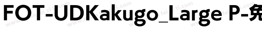 FOT-UDKakugo_Large P字体转换